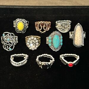 Paparazzi Stretch Rings Lot of 10 rings!!  Lot#2